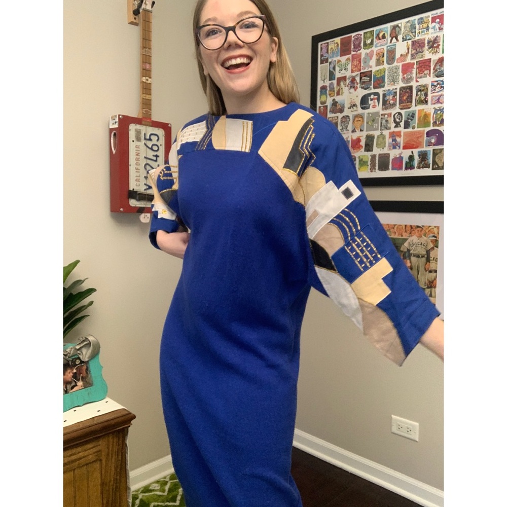 Vintage Sue Wong Maxi Knit Dress